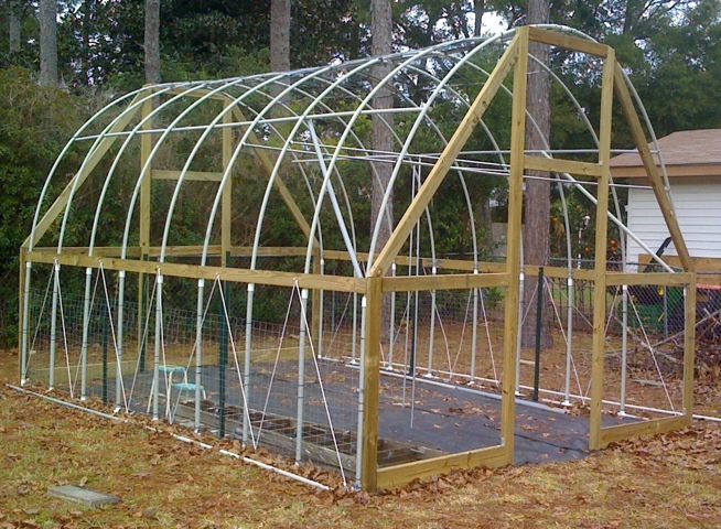 My (almost) Hurricane Proof PVC High Tunnel | Tropical ...